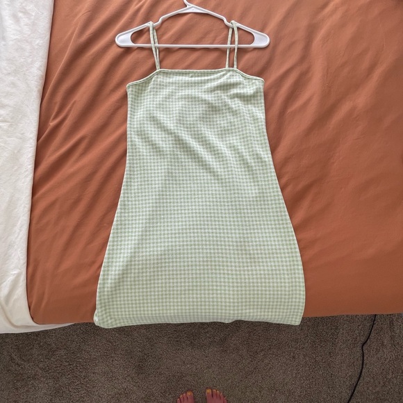 Cider Green Gingham Dress—Small - Picture 2 of 2